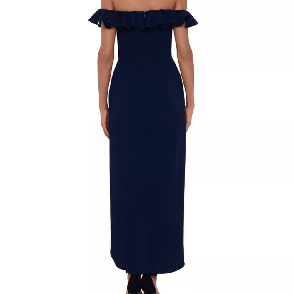 XSCAPE Ruffle Off-The-Shoulder Gown - Picture 3 of 3